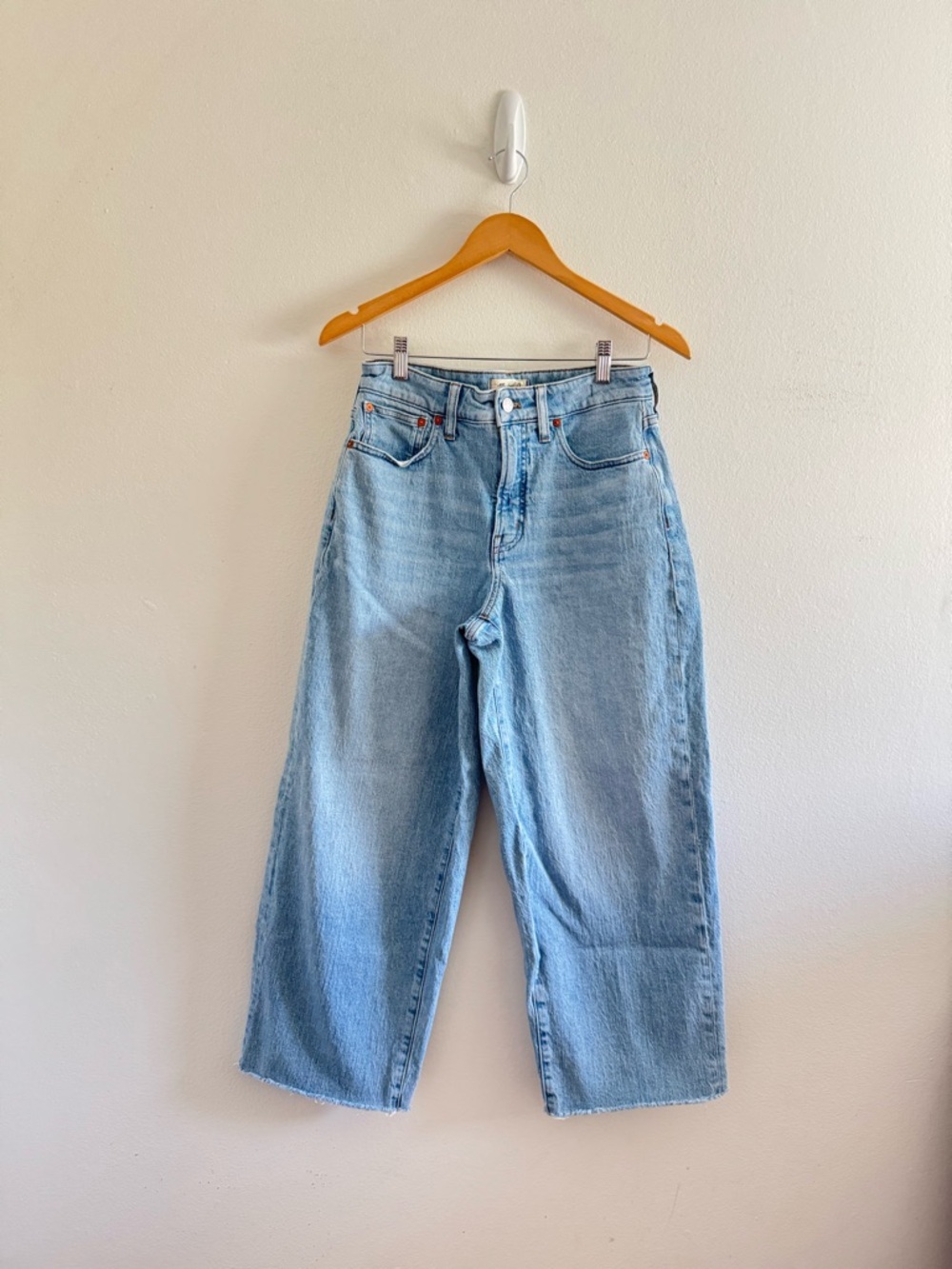 Madewell The Curvy Perfect Vintage Wide Leg Crop Jeans size 28 - Picture 2 of 8